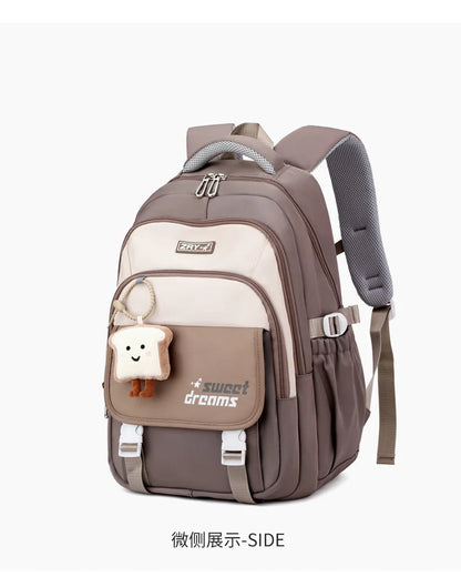 Girls Backpack for School Kawaii Bookbag for Teenage Multiple Pockets School Bag for Primary Elementary Middle School, Age 6-14