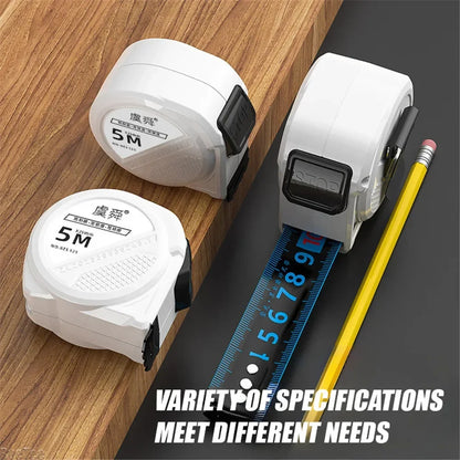 Automatic Locking Anti-cut Hand Blue Laser Digital Tape Measure Measuring Tape Retractable for Electrician Man Gift
