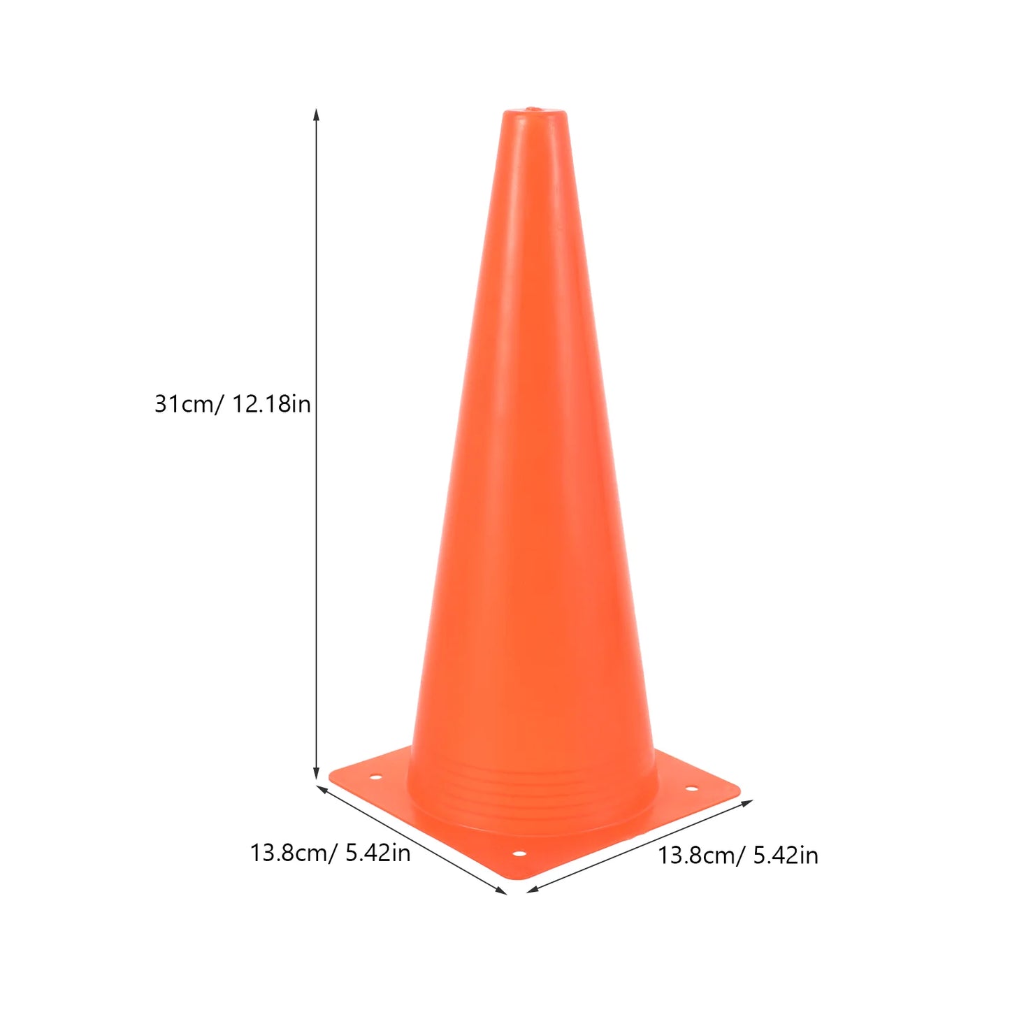 4 Pcs Safety Cone Soccer Sports Cones Driving for Training Road Obstacle Football Ldpe Supplies Traffic