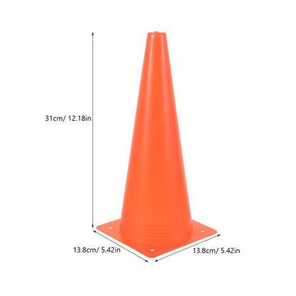 4 Pcs Safety Cone Soccer Sports Cones Driving for Training Road Obstacle Football Ldpe Supplies Traffic