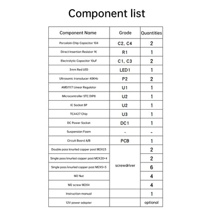 DIY Electronic Kits Ultrasonic Suspension Standing Wave Controller DIY Soldering Acoustic Suspension Science Learn Tool