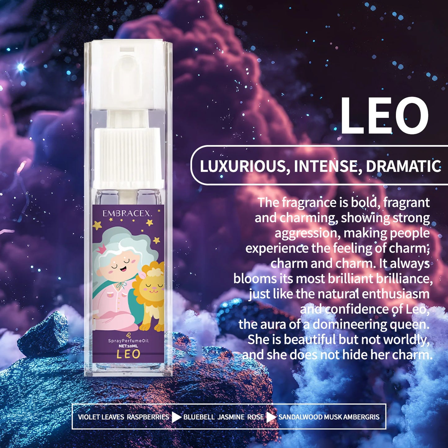 Zodiac 12 Constellation Perfume Spray Essential Oils Body Spray Fragrance Perfume For Women Parfum Gifts