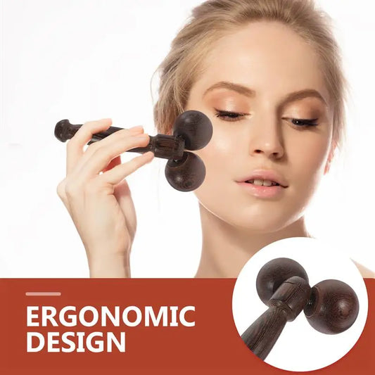 Facial Roller Wood Thin Body Slimming Tool Muscle Relaxation Wrinkle Remover Skin Care Massage Device Forehead
