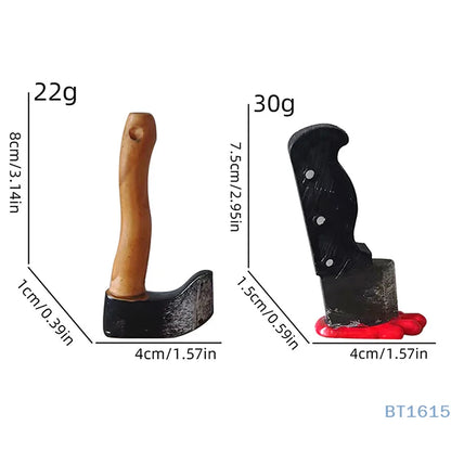 Funny Knife Magnetic Fridge Stickers, 3D Fun Axe Fridge Magnet, Novelty Home Decor Gifts, Eye-Catching Fridge For Iron Surface