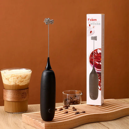 Milk Drink Coffee Whisk Mixer Electric Egg Beater Frother Foamer Mini Handle Stirrer Practical Blender Kitchen Cooking Tool