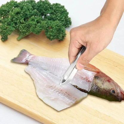 Stainles Fish Scales Scraping Graters Fast Cleaner Remove Skin Brush Cleaning Scraper Peeler Bone Scaler Tongs Tweezers Tool