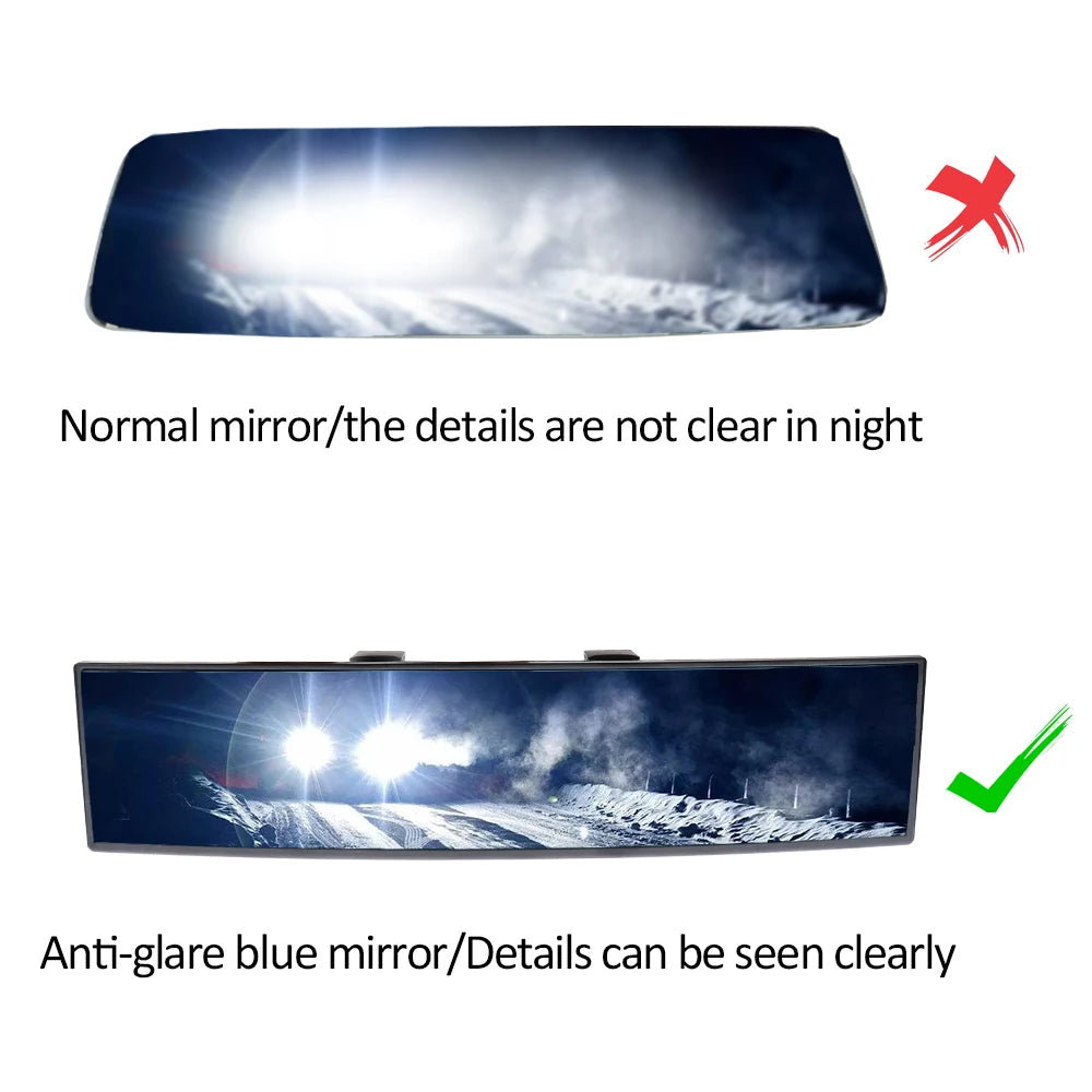 300mm Angle Panoramic Large Vision Car Rear View Mirror Auto Assisting Mirror Car Interior Accessories Baby Rearview Mirror