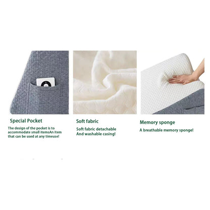 Wedge Pillows for Sleeping, Bed Pillow for After Surgery, Body Positioners for Leg Elevation, Acid Reflux, Gerd, Snoring Relief