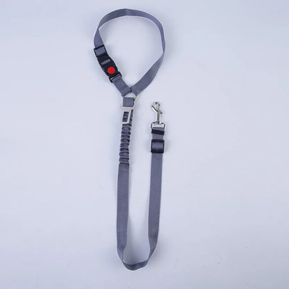 2 in1 Dog Car Harness Leash Adjustable Pet Seat Belt with Anti-Shock Bungee Buffer for Kitten Dogs Collar Pet Accessorie