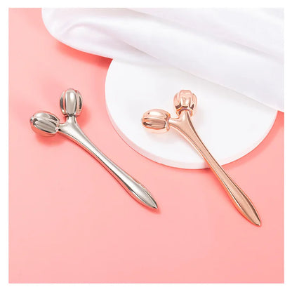 Double Roller Ball Eye Cream Massage Stick Facial Massager Lift Import Eye Care Tool Under-Eye Puffiness And Wrinkle Reduction