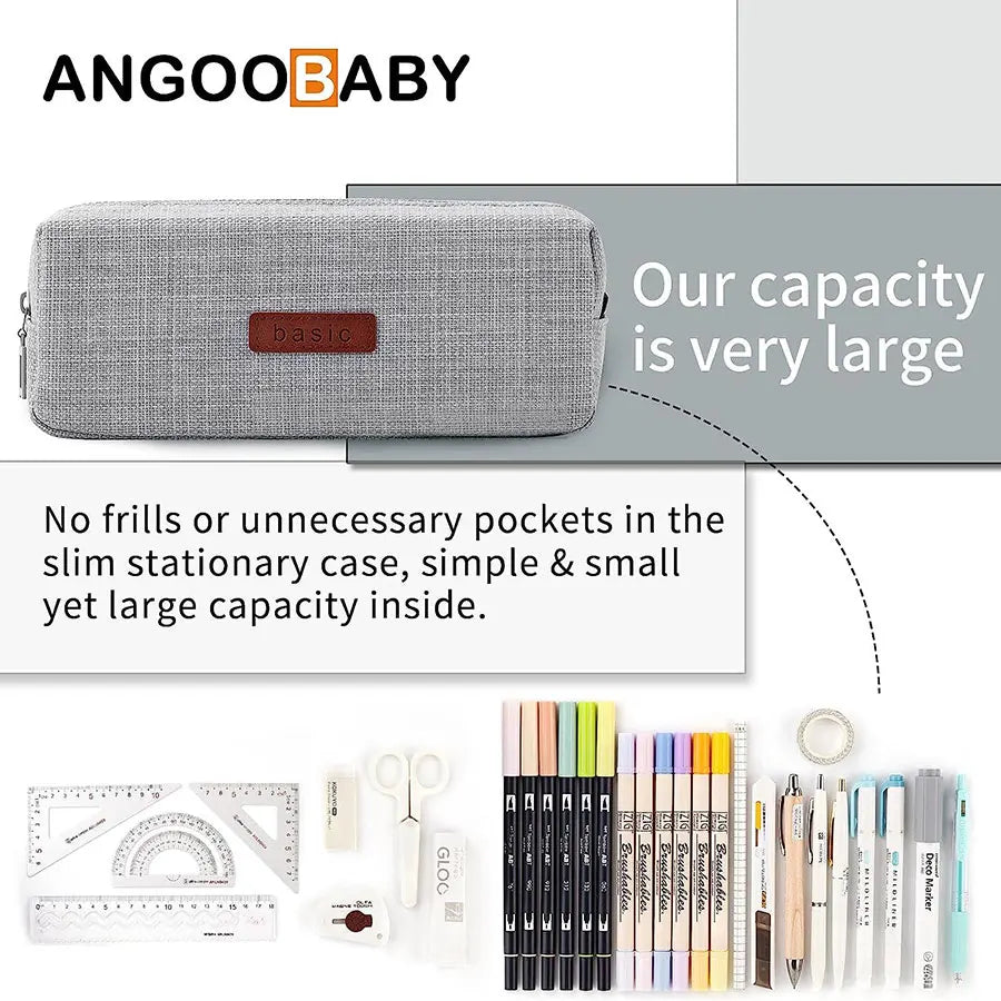 Pencil Case Student Pencil Pouch Cosmetic Bag Office Stationery Korean Organizer For Student School Supplies