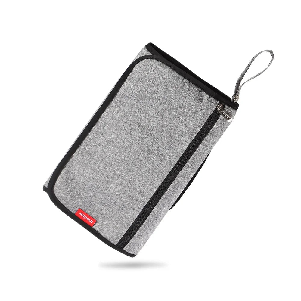 Portable Baby Changing Mat Infant Multifunction Diaper Changing Pad Newborn 2 IN 1 Waterproof Changing Pad Cover Storage Bag