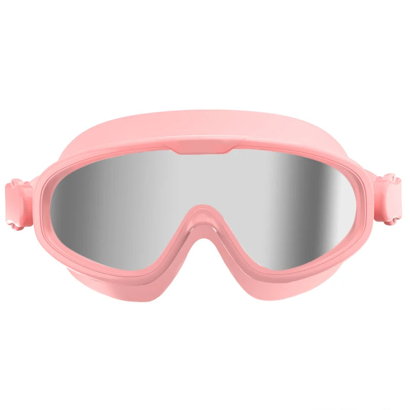 Large Frame Swimming Goggles Anti Fog Waterpoof Swimming Goggles for Men Women Swimming Pool Beach Silicone Swimming Goggles