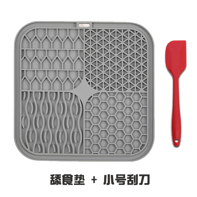 Pet Licking Tray Cats and Dogs Slow Food Licking Tray Anti-choking Food Grade Silicone Sucker Pet Suppliespet Suppl Item Type