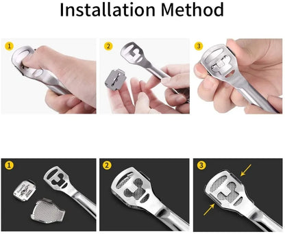Pedicure knife dead skin planer stainless steel foot planer foot scraper pedicure planer foot skin scraper tool