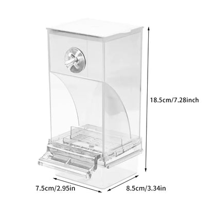 Parrot Bird FeederSpill-proof Automatic DispenserSplash-proof Outside FeederBird FeederTiger PeonyPhoenixBird Supplies