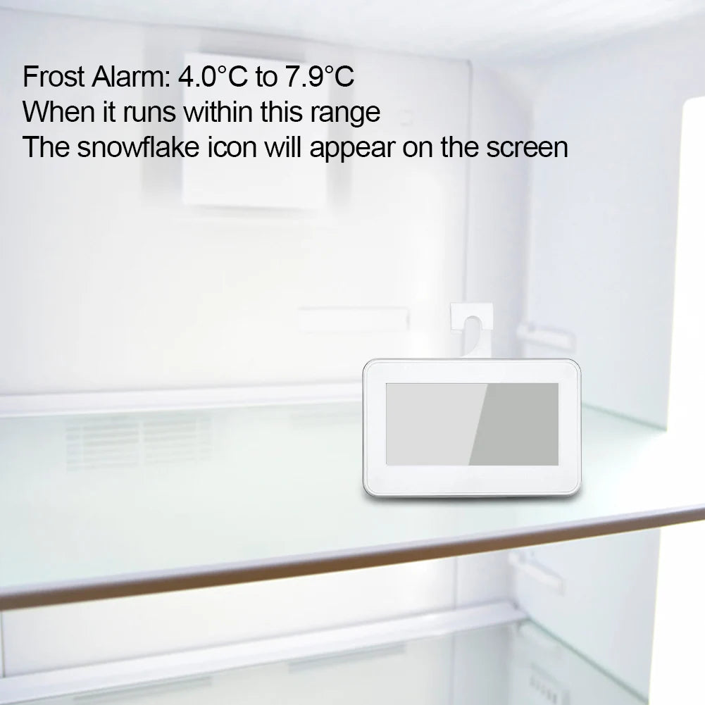 Mini Refrigerator Fridge Thermometer Max/Min Record Function Room Thermometer Refrigerator/Freezer Digital Thermometer for Home