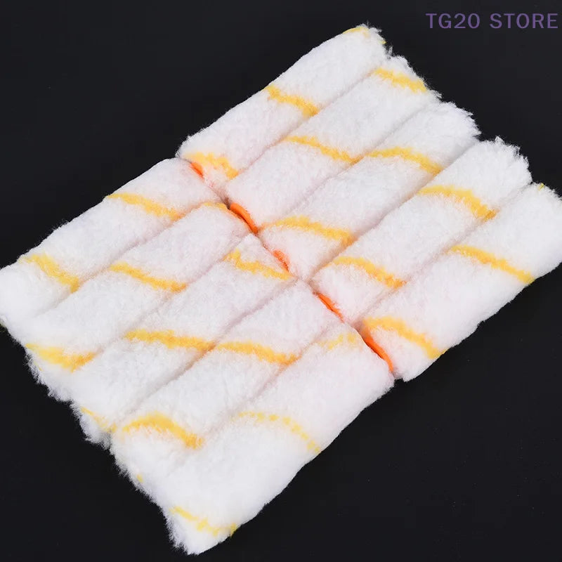 10pcs 4 inch Craft Paint Foam Rollers Decorative Corner Roller Sponge Tool Sets