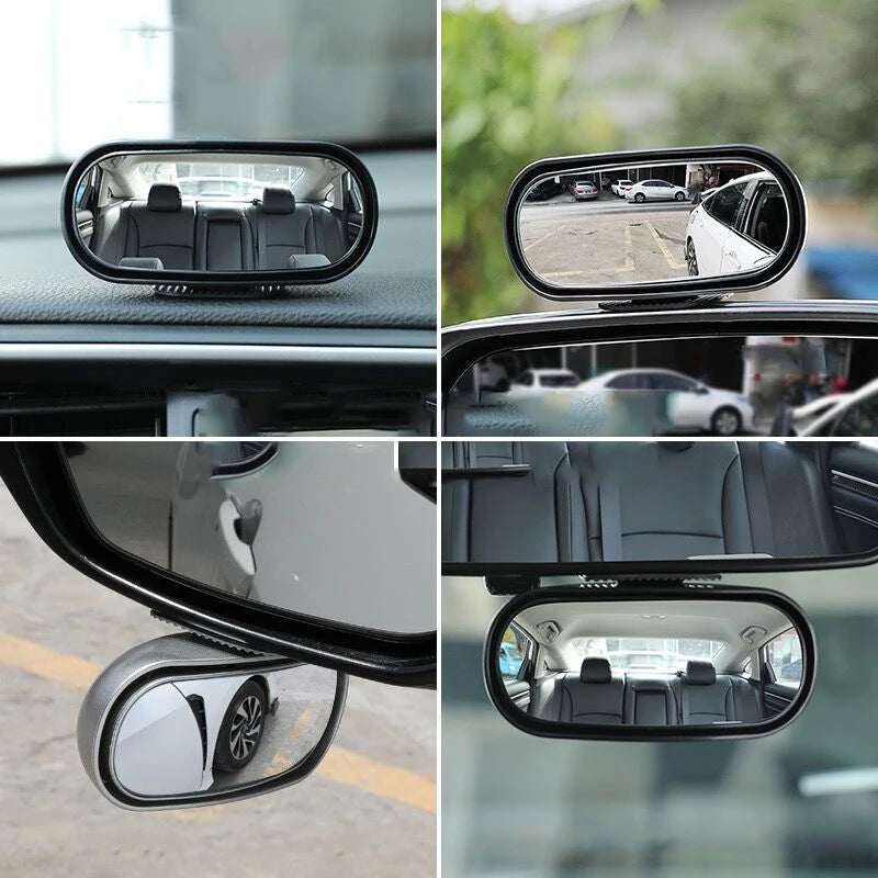Car Blind Spot Mirror 360° Adjustable Wide Anger Parking Assitant Auto Rearview Safety Universal Car Mirror Car Accessories