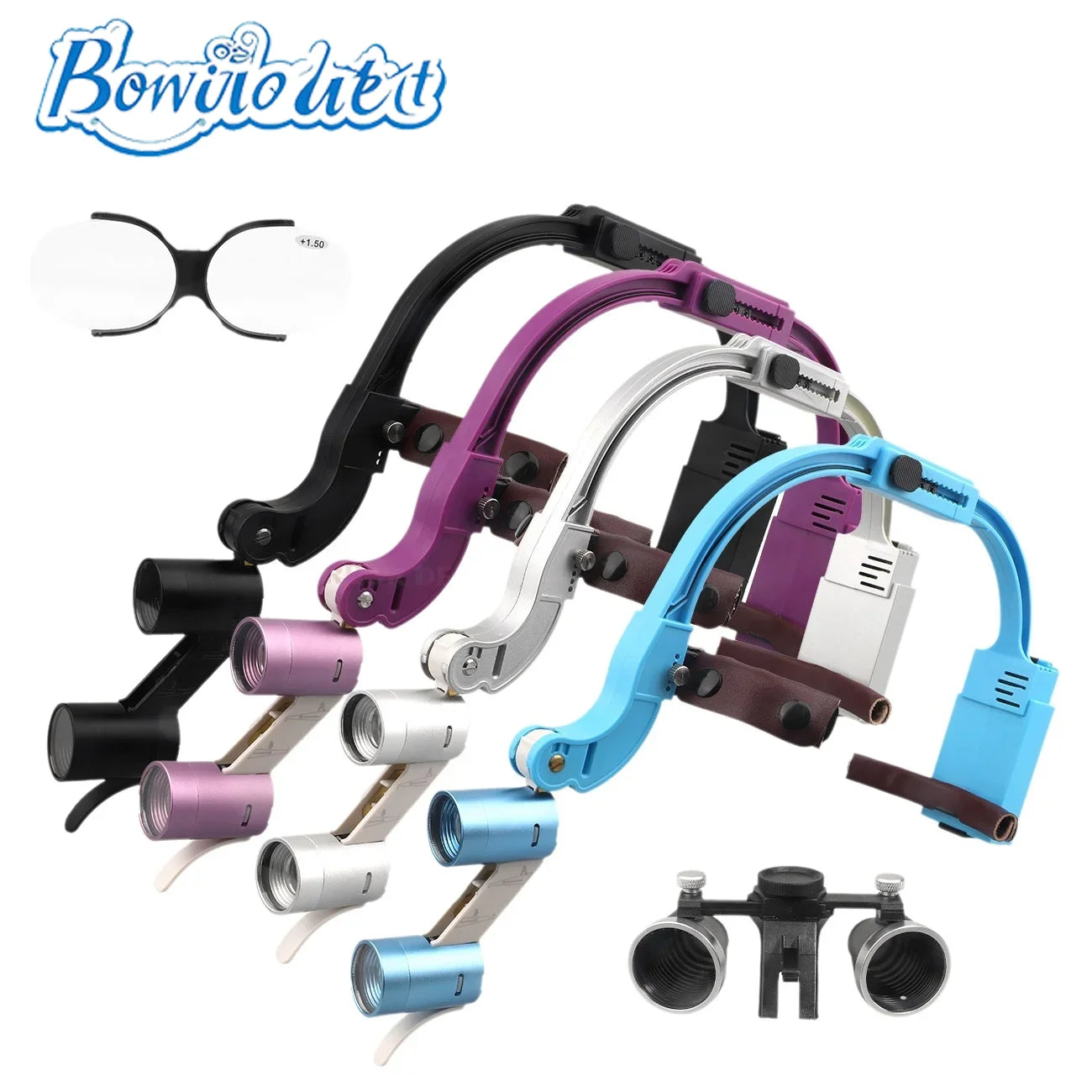 Dental Loupes LED Head Light Lamp With Carton Box 5W Light 2.5X 3.5X Binocular Loupes Dentistry Surgical Headlight