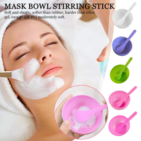 Face Mask Mixing Bowl Set DIY Facemask Mixing Tool with Silicone Mask Bowl Makeup Brushes Spatula Beauty Skin Care Beauty Health