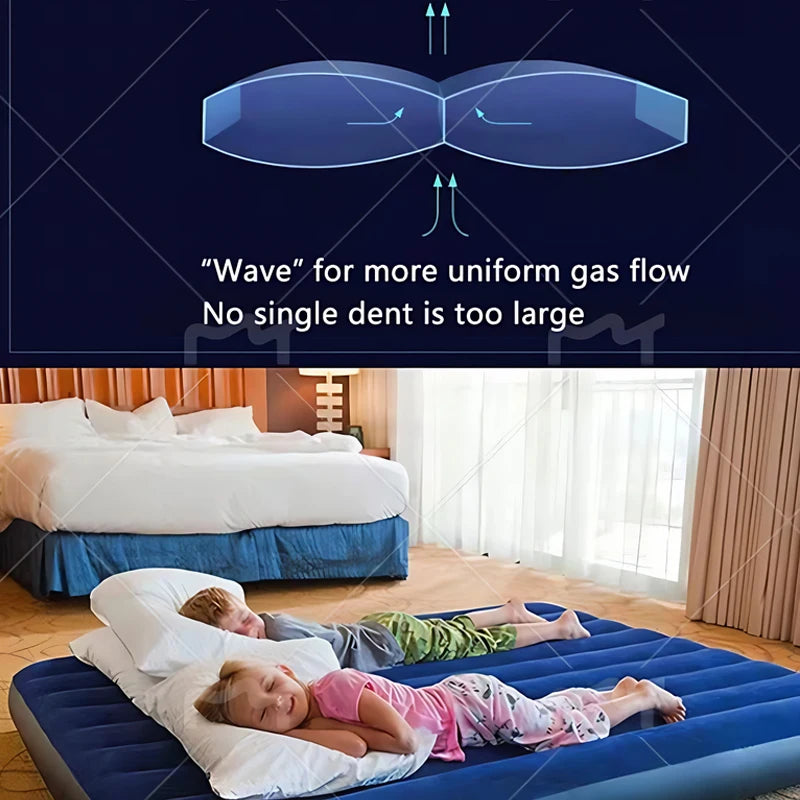 Automatic Air Bed Inflatable Home Inflatable Bed Single Air Mattress Bed Double Lazy Bed Outdoor Portable Air Mattress Bed