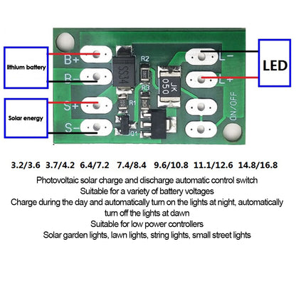 Solar Battery Charger Boards Controller Charging Motherboard Street Light Switch Circuit Board Lithium Battery Charging Module