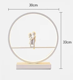 LED Angel table lamps bedroom bedside decorative lamp married couple romantic warm desk lamp