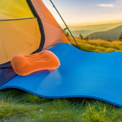 Camping Pillow Inflatable Travel Pillow 1pc Portable Neck Rest Press to Inflate Compact Air Pillow for Beach Office Home Travel