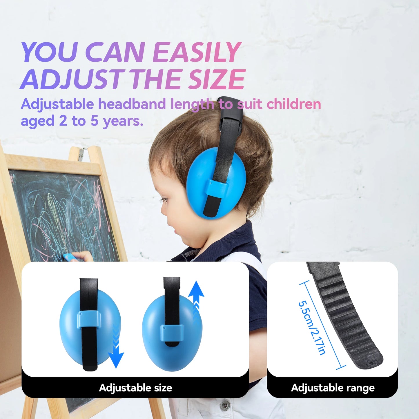 Baby Ear Protection for Babies and Toddlers Noise Reduction Earmuffs Baby Headphones Against Hearing Damage Improves Sleep