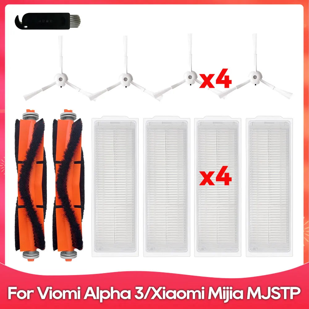 Compatible For ( Redroad G10 / Viomi Alpha 3 VXVC25 / MJSTP ) Roller Side Brush Filter Mop Robot Vacuums Accessory Part Spare