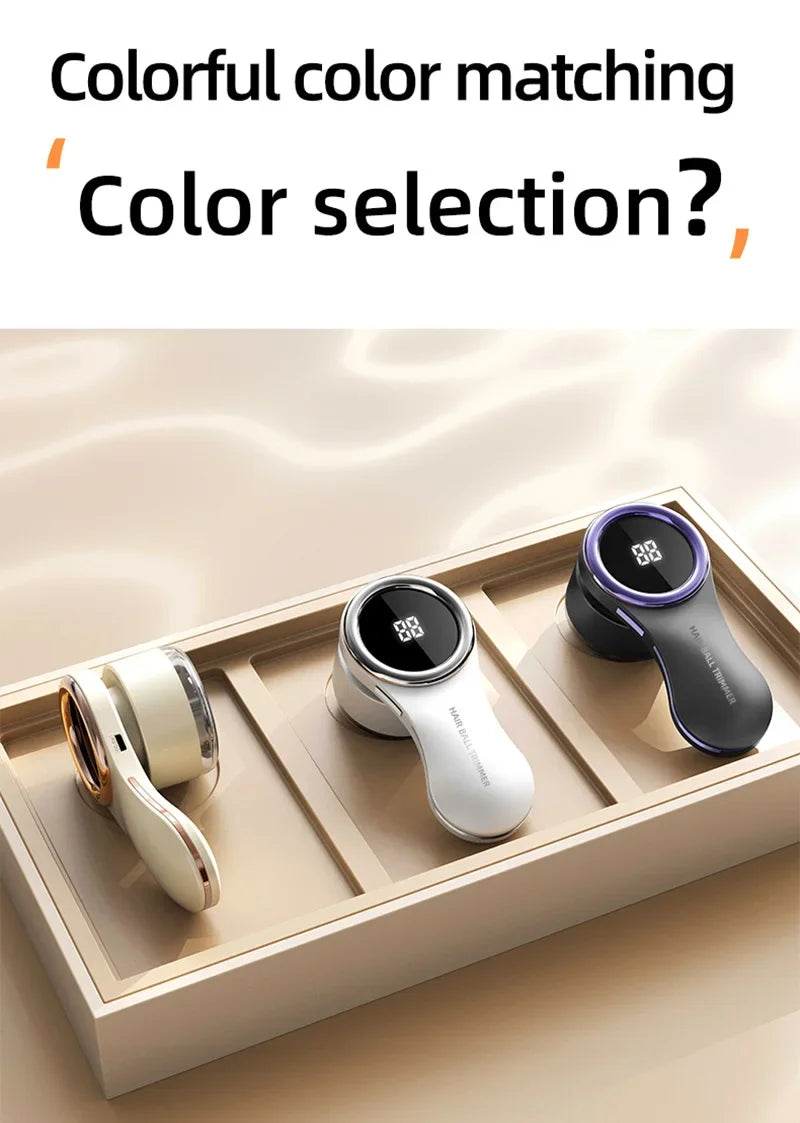 Electric Lint Remover for Clothes LCD Display USB Rechargeable Portable Hair Balls Fuzz Removers Household Fabric Shaver