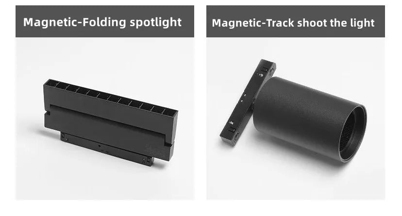 Magnetic Track Light Grille Flood Lamp Modern Embedded Flexible Linear Fixture LED Spotlight DC48V Ceiling Indoor Living