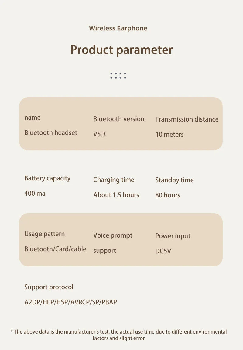 Xiaomi Headset Wireless Blueteeth Headset Long Range Mobile Phone Ipad Listening Hifi Stero Headset Gaming Game Wireless Headset