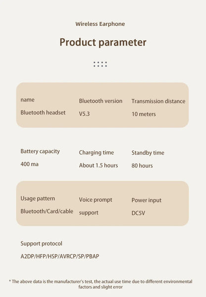 Xiaomi Headset Wireless Blueteeth Headset Long Range Mobile Phone Ipad Listening Hifi Stero Headset Gaming Game Wireless Headset