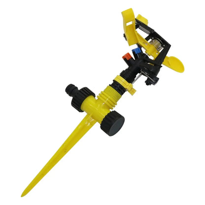 Adjustable Rocker Impact Sprinkler, 360° Rotary Watering Nozzle for Lawn, Garden, Agriculture Irrigation