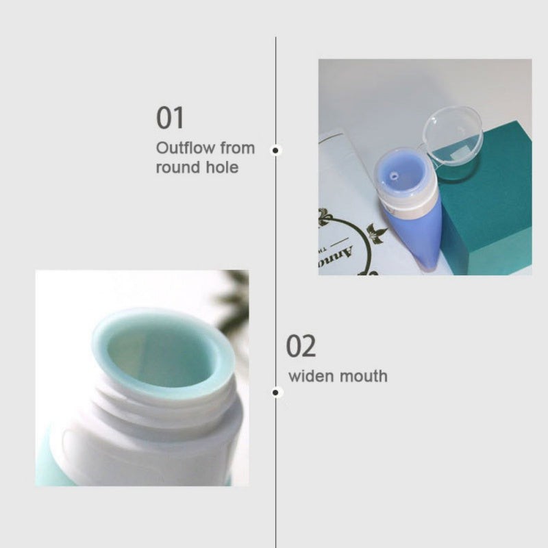 40/60/90ML Silicone Travel Bottles Leak Proof Refillable Travel Accessories Toiletries Containers Travel Cosmetic Tube #