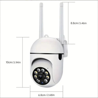 Home security camera, featuring night vision function, two-way audio, horizontal/vertical/zoom functions, used for motion tracki