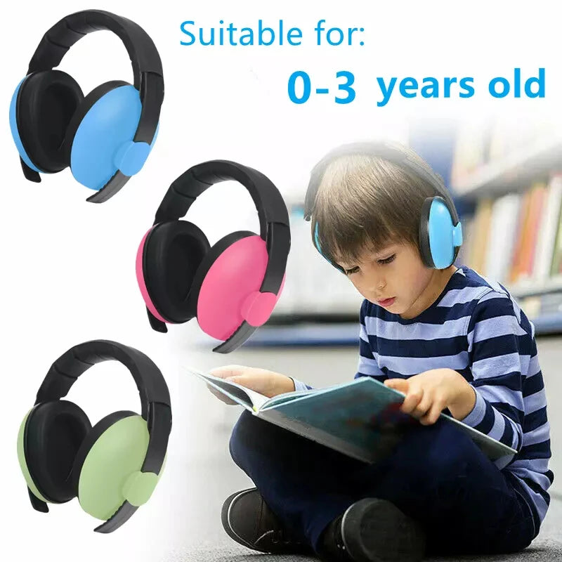 Baby Ear Protection Noise Cancelling Headphones 2-in-1 Convertible Design Noise Reduction Earmuffs for Infant Improves Sleep