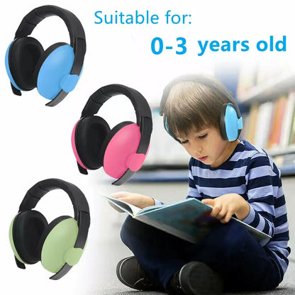 Baby Ear Protection Noise Cancelling Headphones 2-in-1 Convertible Design Noise Reduction Earmuffs for Infant Improves Sleep