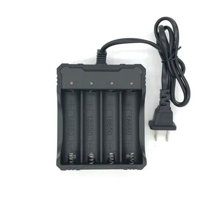 4 Chargers 4 Slot Wire Charger for 18650 Battery Charger Intelligent Fast Charging for 18650 Li-Ion Battery Flashlight Battery