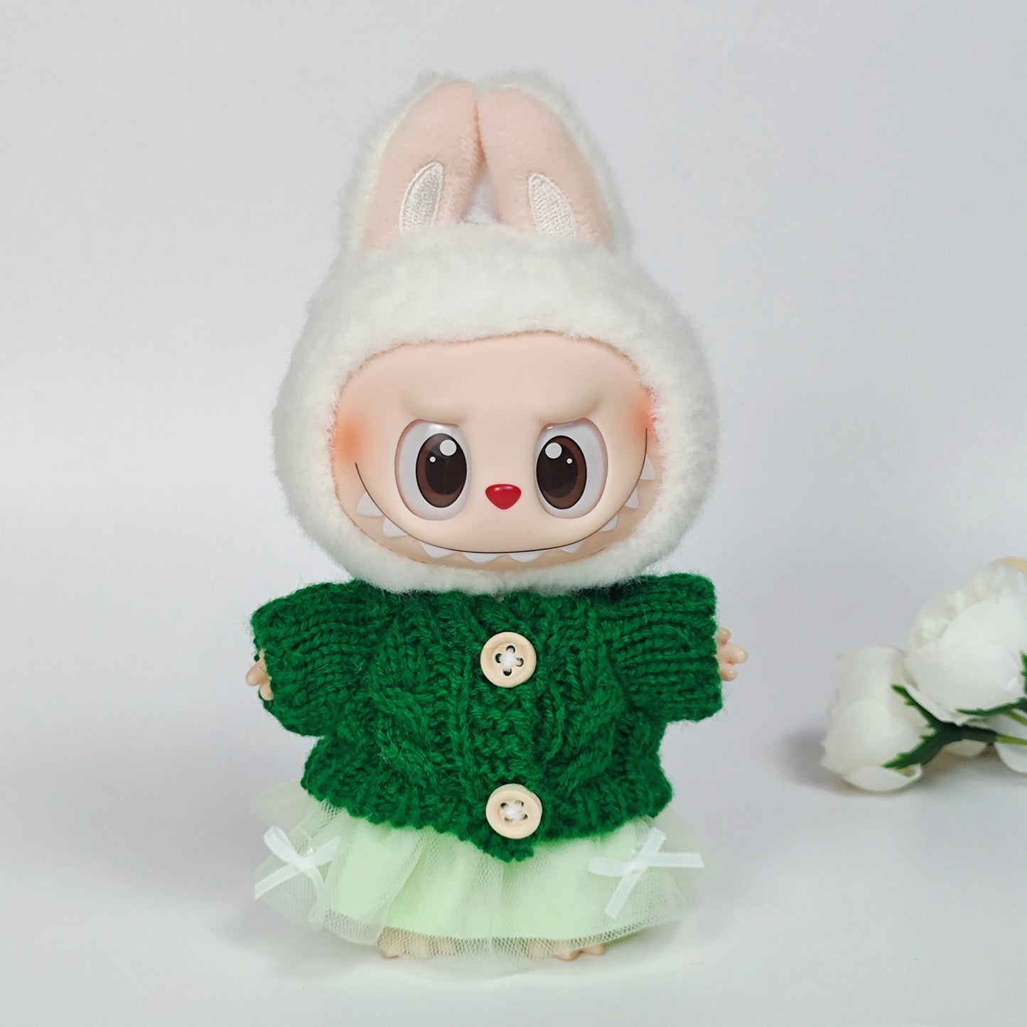 Labubu 3.0 Big in Energy Series – Labubu Bear Sweater & Flanged Hat Set – Combining Fashion and Cuteness – Labubu Outfit