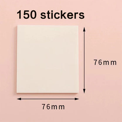 50/100 Sheets Sticky notes Reusable Transparent sticky notes Waterproof note paper for School office stationery Bookmark Marker