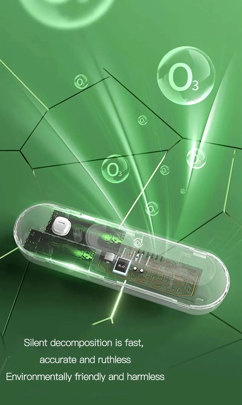 Refrigerator Deodorizer and Air Purifier - Extend Food Shelf Life, Remove Odors (Smoke, Pet, Toilet), for Car and Fridge