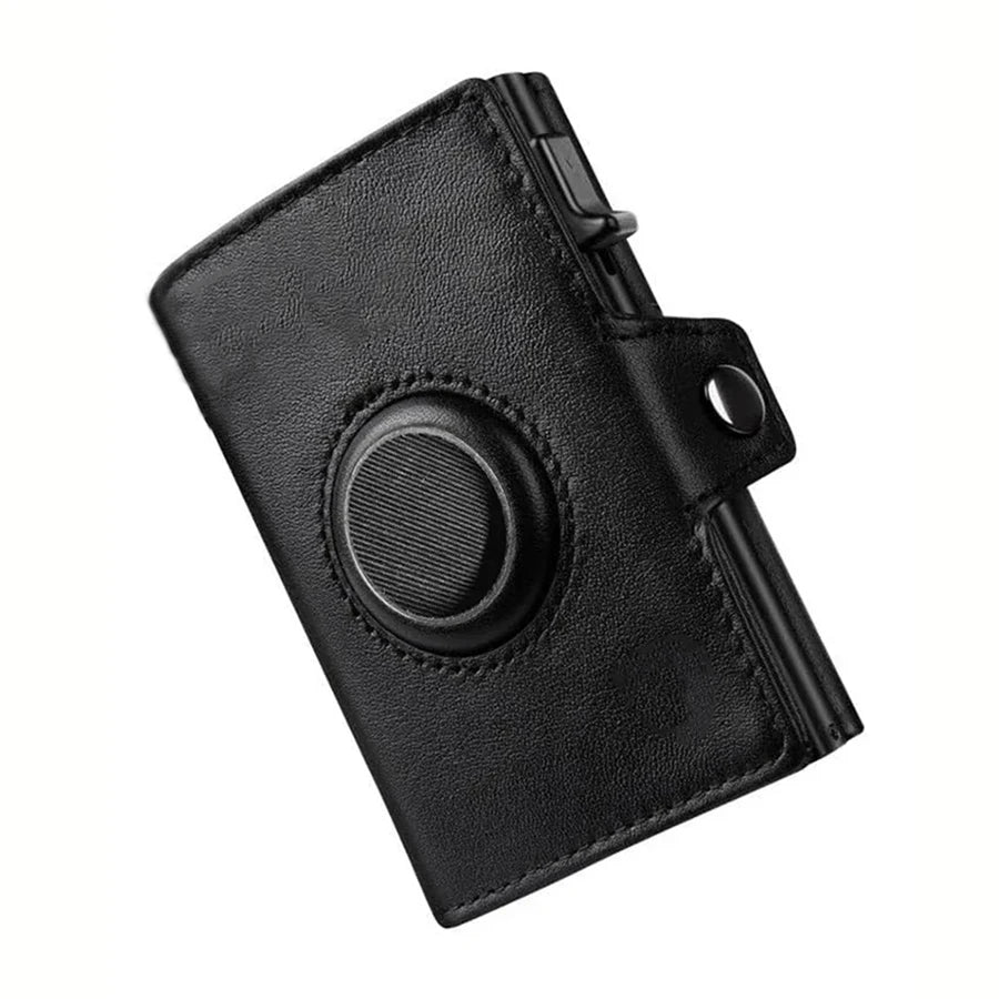 Men's RFID Blocking Wallet with Coin Pocket Airtag Wallet