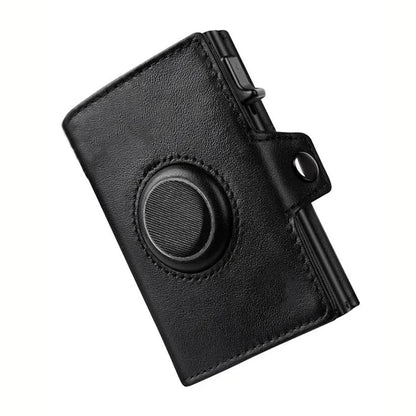 Men's RFID Blocking Wallet with Coin Pocket Airtag Wallet