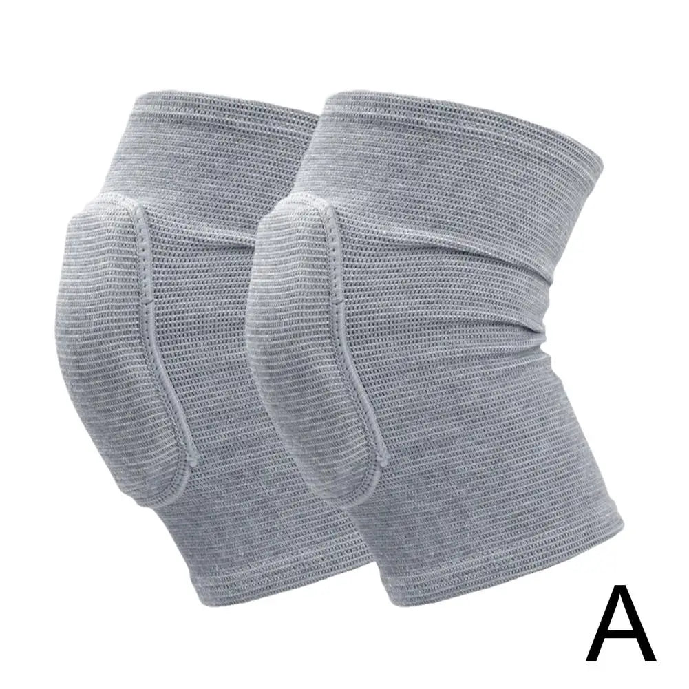 1 Pair Sports Compression Knee Pads Elastic Knee Protector Thickened Sponge Knees Brace Support For Dancing Workout Training