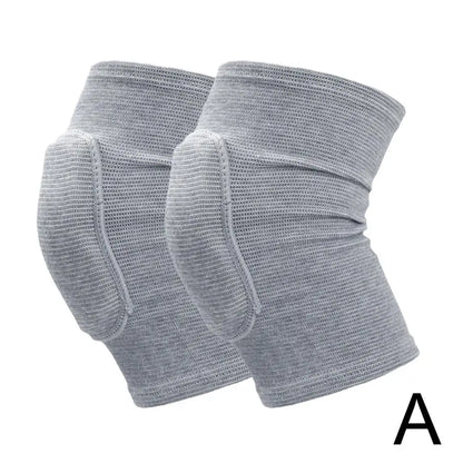 1 Pair Sports Compression Knee Pads Elastic Knee Protector Thickened Sponge Knees Brace Support For Dancing Workout Training