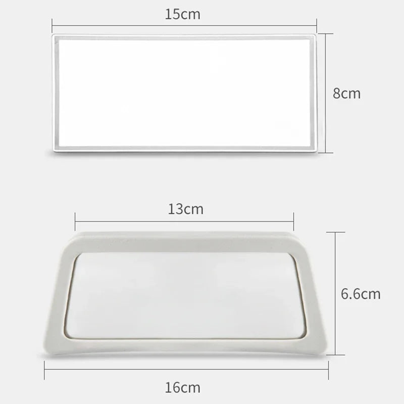 Car Makeup Mirror Portable Auto Sun-Shading Visor HD Mirrors Car Interior Mirror For Smart Fortwo 451 2009-2014 Car-styling