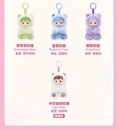 100% Genuine Haci pupu Gummy Bear Series Vinyl Face Blind Box Kawaii Scented Pendant Doll Keychain Decor Sweet Birthday Gift